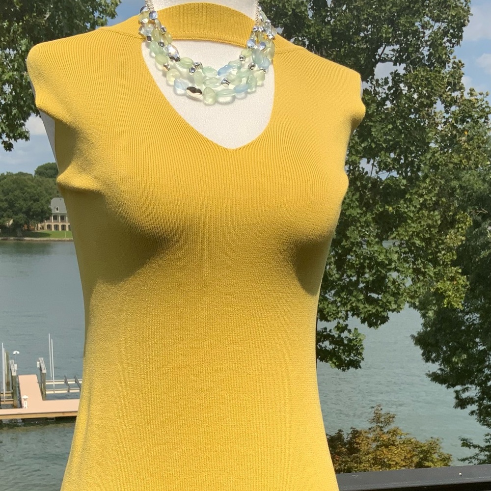 Wishlist Gold Knit Dress - Picture 2 of 6